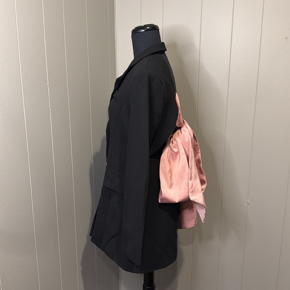 NWT Alex Vinash Womens Large Bow Open Back Crystal Button Blazer Jacket Dress - Picture 4 of 8